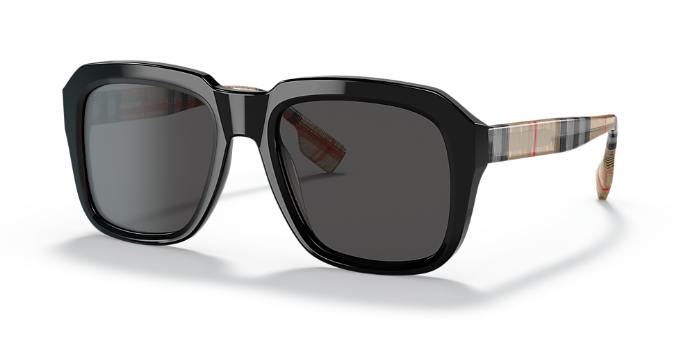 Burberry BE4350 Astley 55 Dark Grey & Black Sunglasses | Sunglass Hut USA