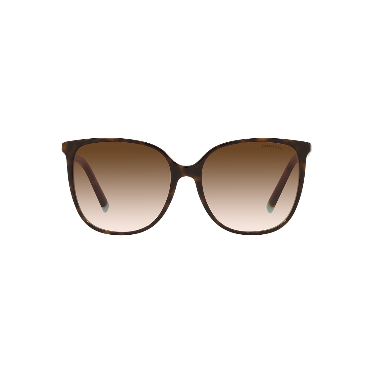 TIFFANY & CO. TF4184 Havana On Tiffany Blue - Women Luxury Sunglasses,  Brown Gradient Lens