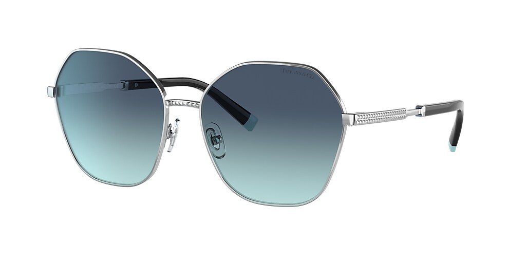 Tiffany & Co. TF3081 59 Blue Gradient & Silver Sunglasses | Sunglass ...