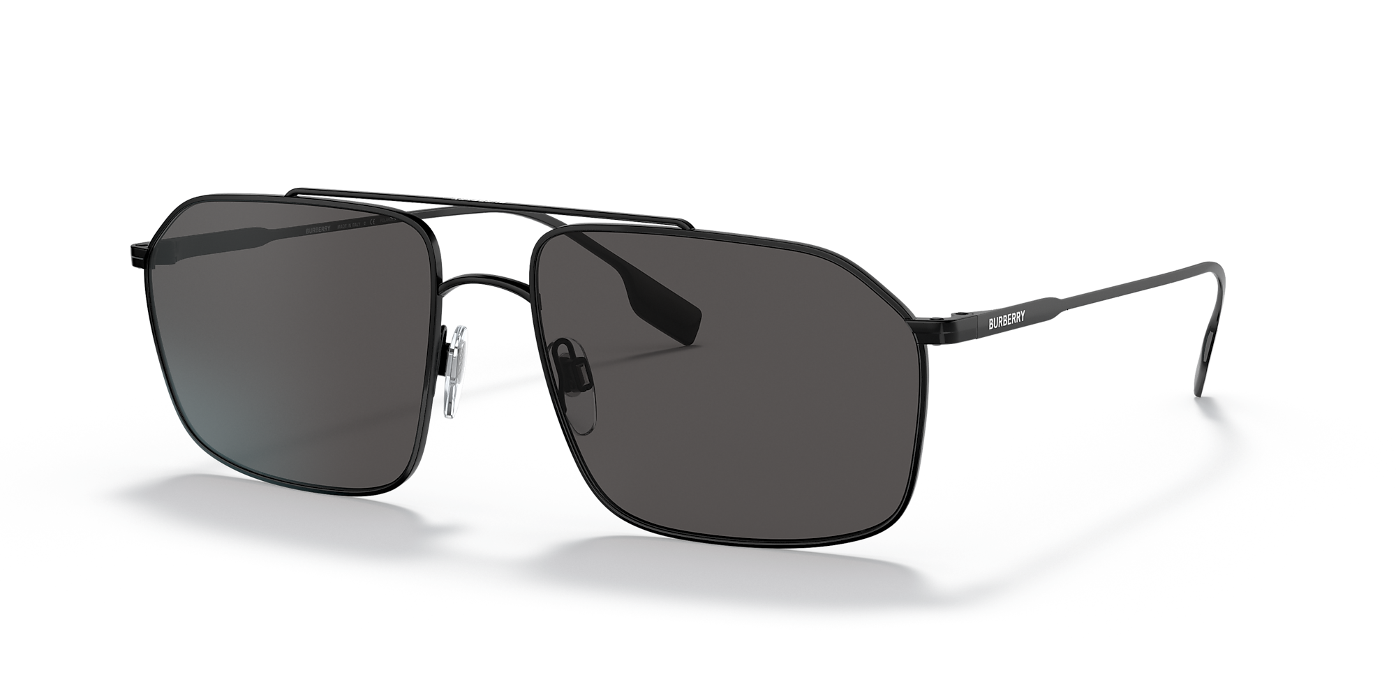 Burberry BE3130 Webb 59 Dark Grey & Black Sunglasses | Sunglass Hut USA
