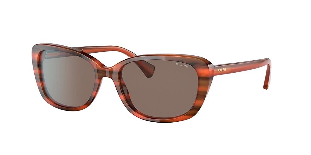 Ralph RA5283 55 Brown & Striped Brown Sunglasses | Sunglass Hut USA
