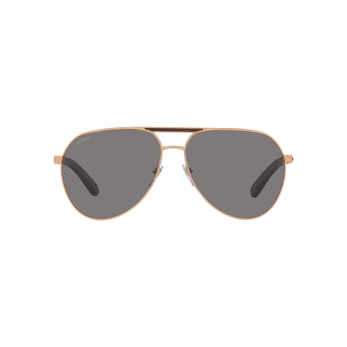 BVLGARI BV5055K Matte Pink Gold Plated - Man Luxury Sunglasses, Polar Dark  Grey Lens