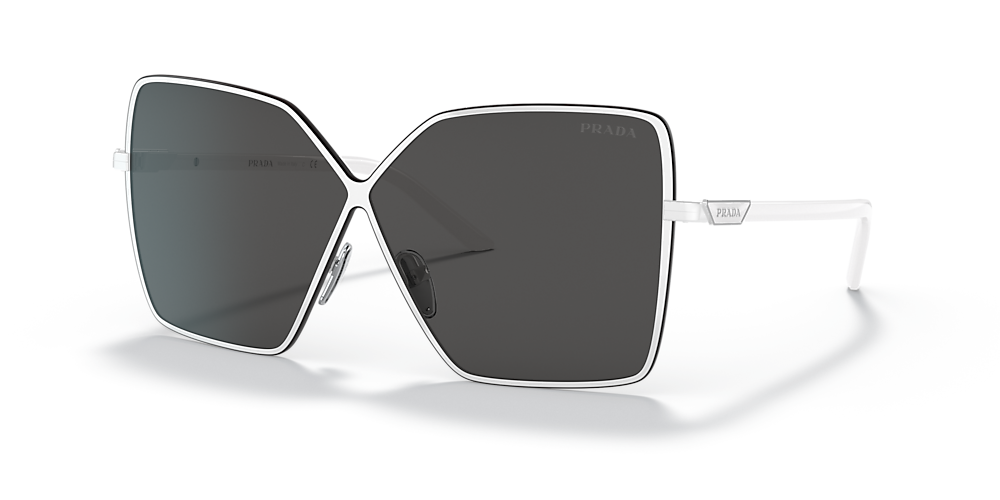 Prada PR 50YS 64 Dark Grey & White Sunglasses | Sunglass Hut USA