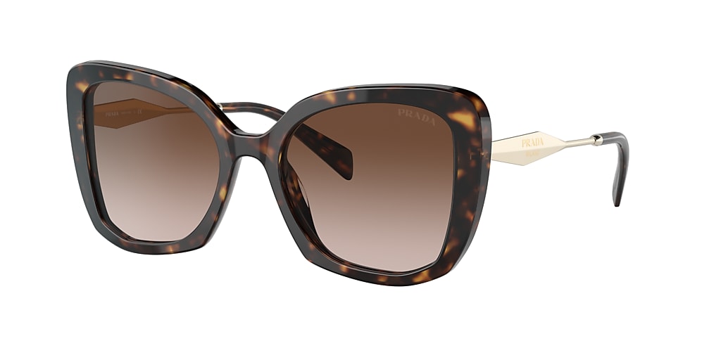 Prada PR 03YS 53 Brown Gradient & Tortoise Sunglasses | Sunglass Hut USA