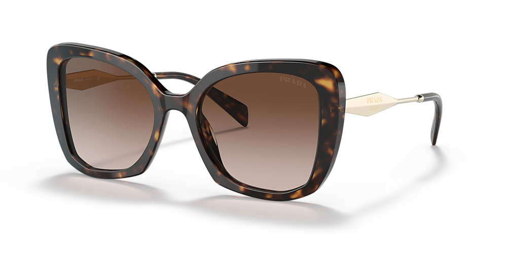 Prada PR 03YS 53 Brown Gradient & Tortoise Sunglasses | Sunglass Hut USA