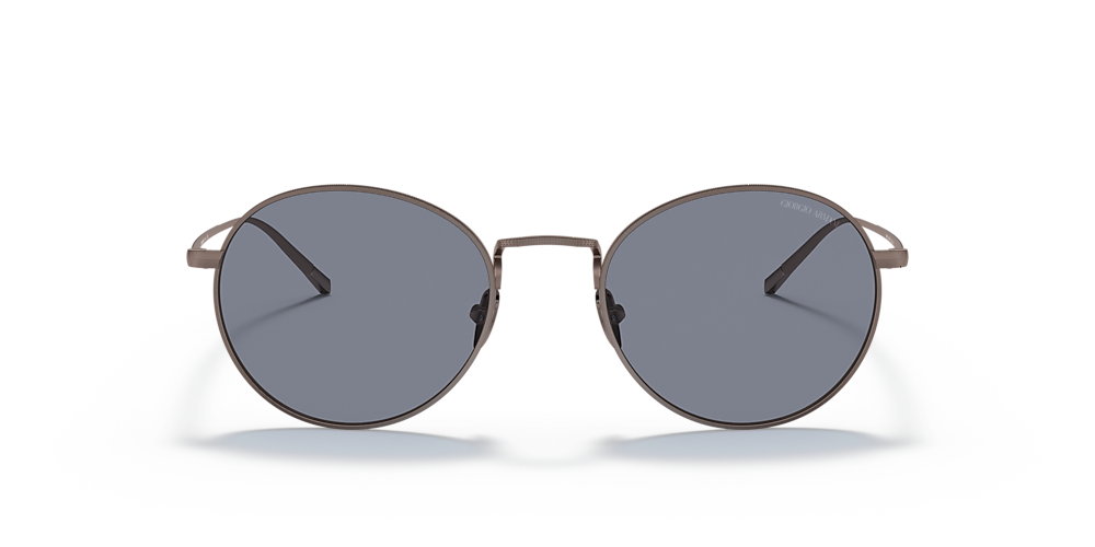 Giorgio Armani AR6125 52 Blue & Matte Bronze Sunglasses | Sunglass 