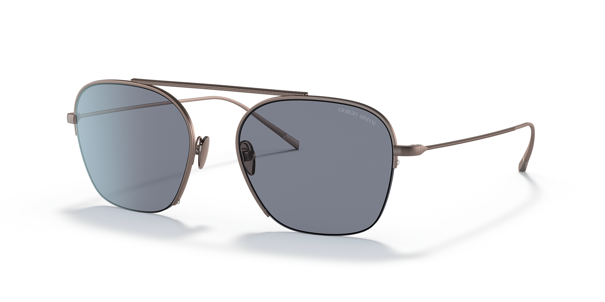 Giorgio Armani AR6124 55 Blue & Matte Bronze Sunglasses | Sunglass Hut USA