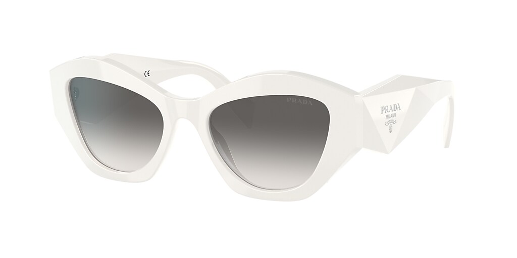 Prada PR 07YS 53 Grey Gradient & White Sunglasses | Sunglass Hut USA