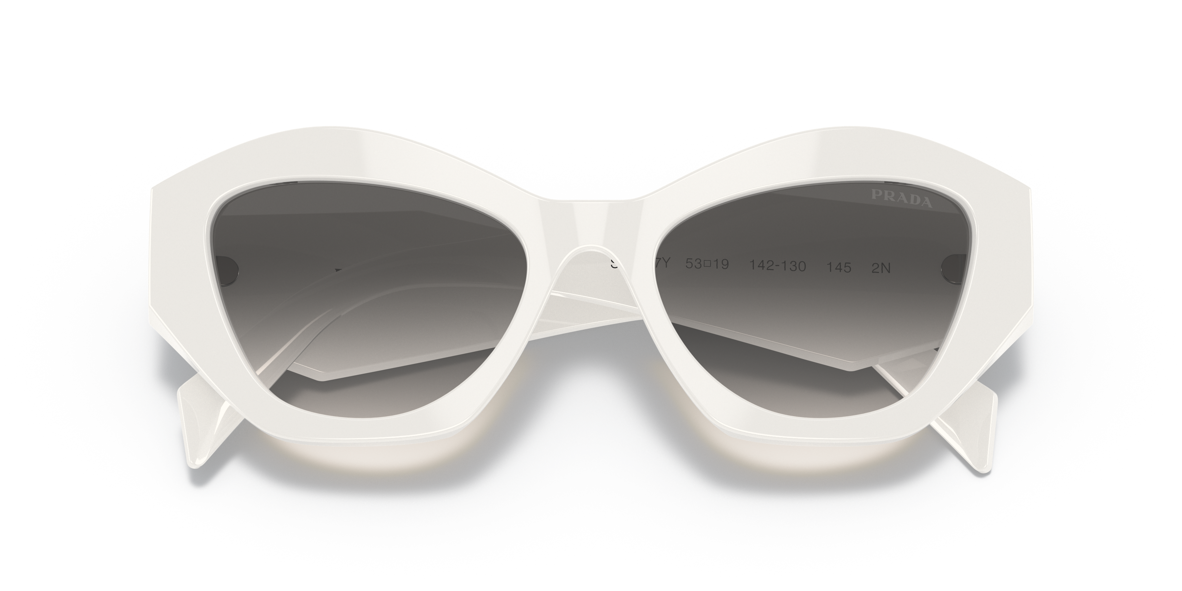 prada white frame sunglasses