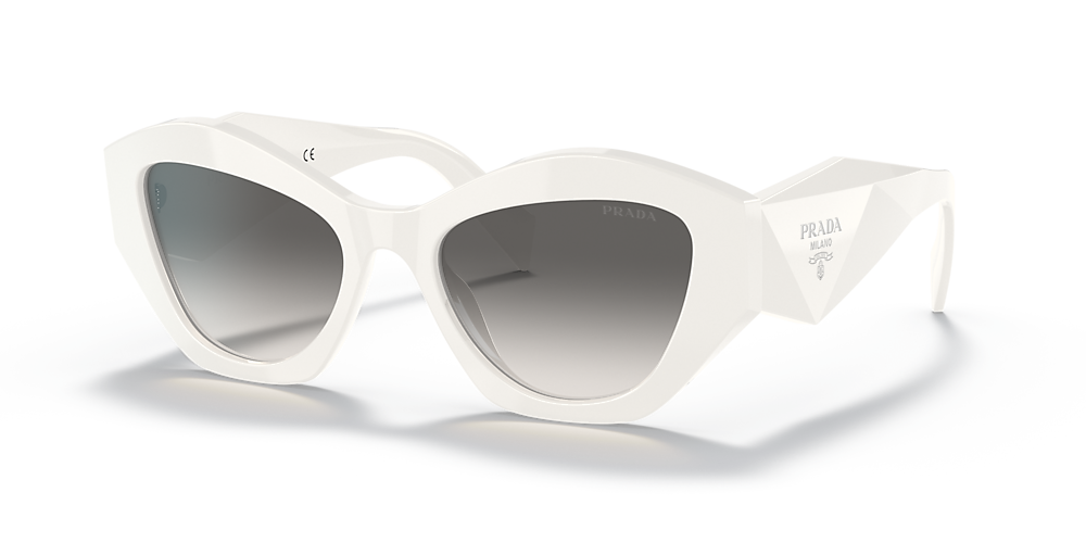 Prada PR 07YS 53 Grey Gradient & White Sunglasses | Sunglass Hut United  Kingdom