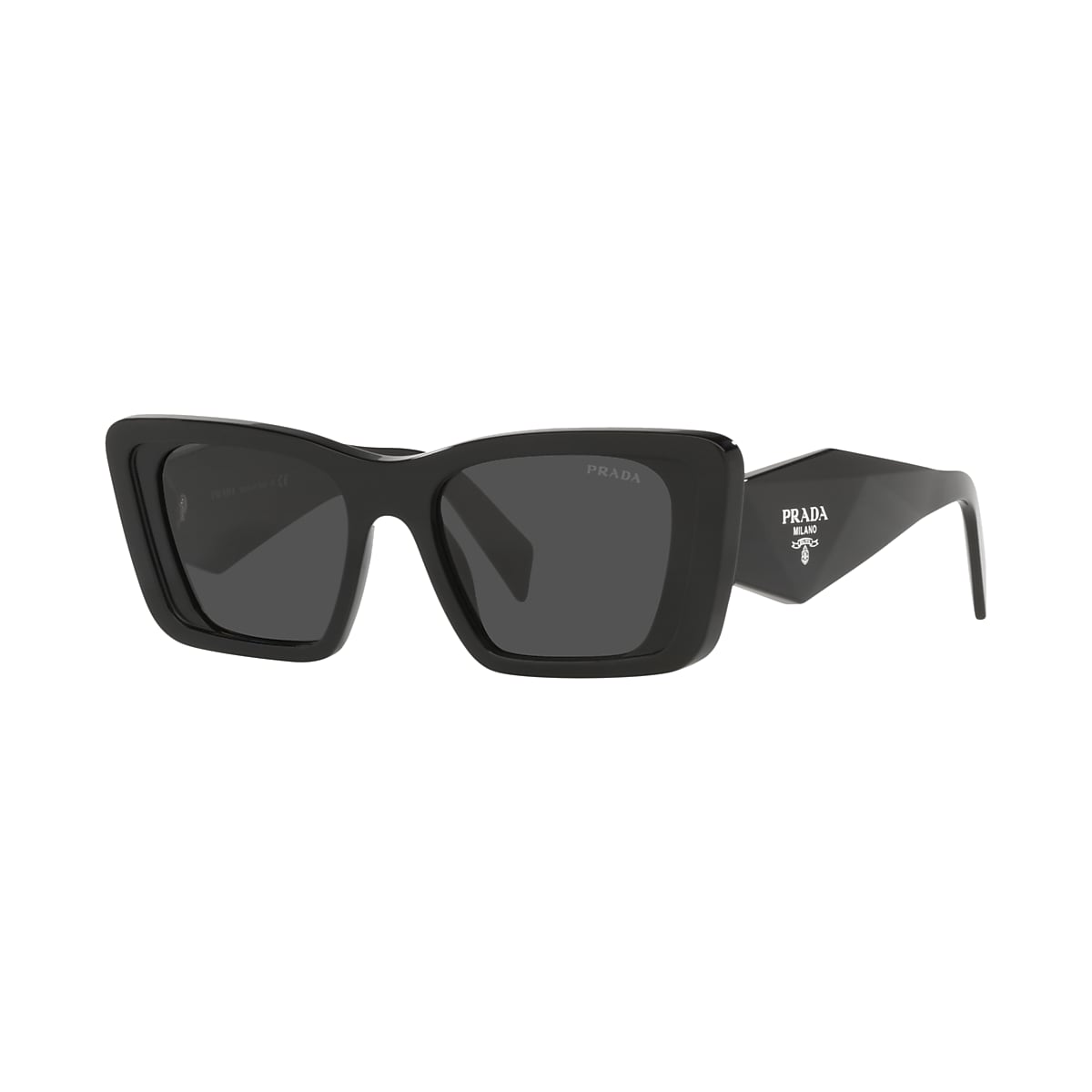 Prada PR 08YS 51 Dark Grey & Black Sunglasses | Sunglass Hut USA