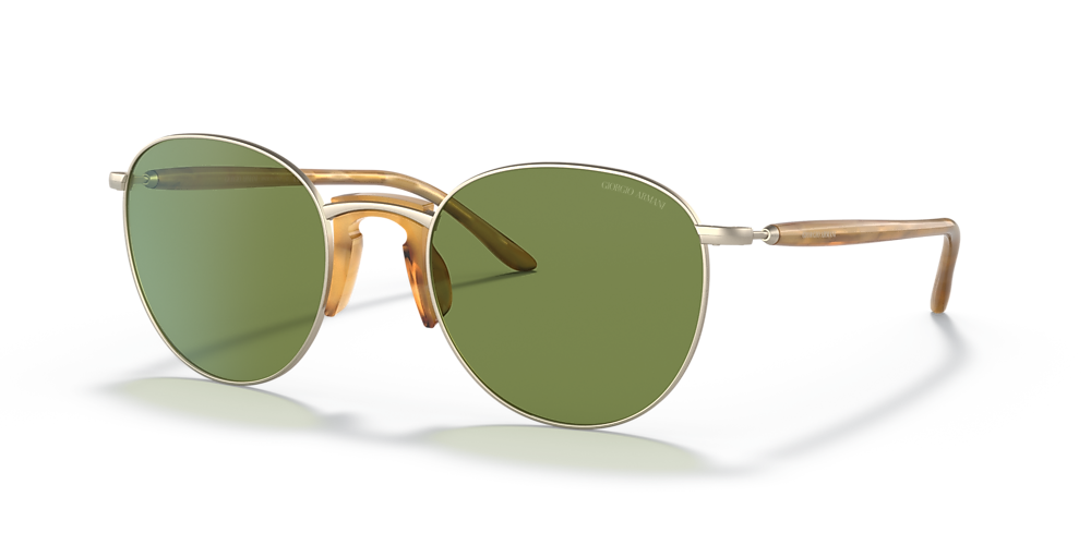 Giorgio Armani AR6129 54 Green & Matte Pale Gold Sunglasses | Sunglass Hut  Canada