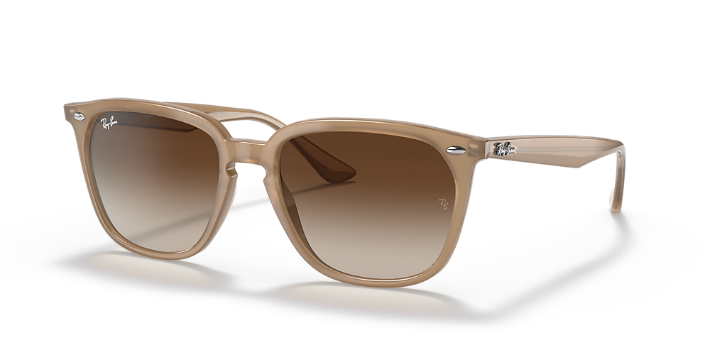 visueel Bestuiver Duur Ray-Ban RB4362 55 Brown & Light Brown Sunglasses | Sunglass Hut USA
