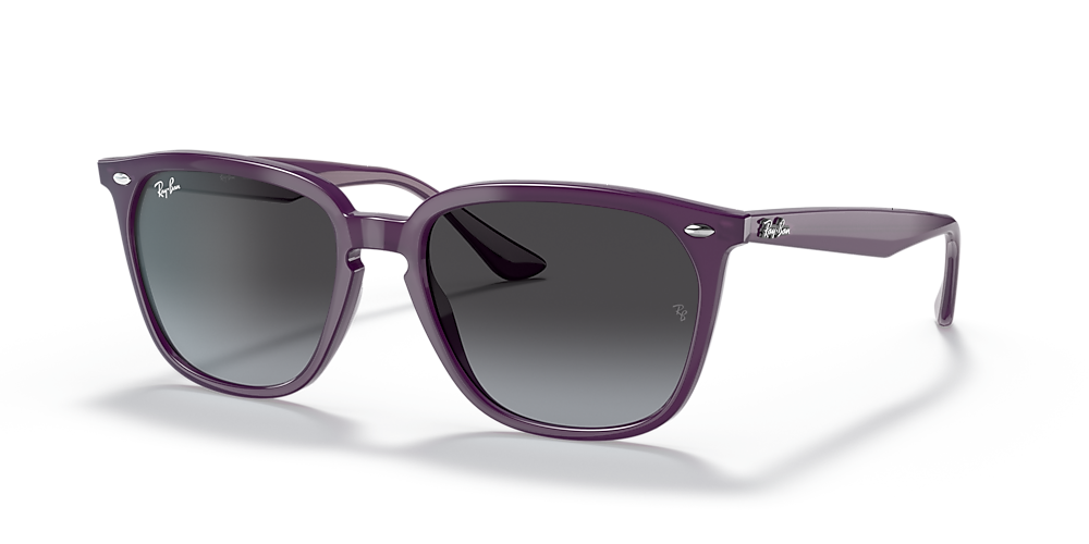 Ray-Ban RB4362 55 Gradient Grey & Violet Sunglasses | Sunglass Hut USA