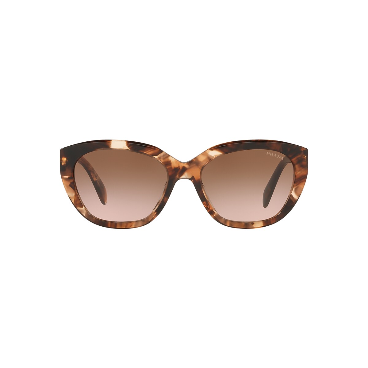 Prada PR 16XS 56 Brown Gradient & Havana Caramello Sunglasses