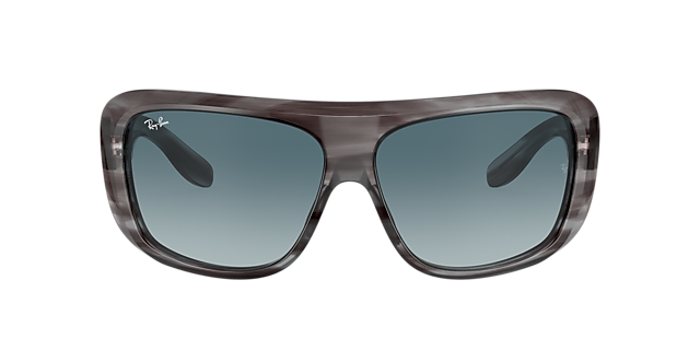 Ray-Ban RB2196 Blair 61 Dark Grey & Havana On Transparent Brown