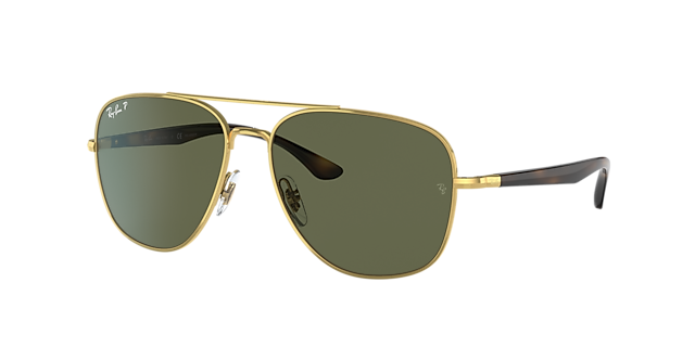 Ray-Ban RB3683 56 Green & Black Polarized Sunglasses | Sunglass Hut USA