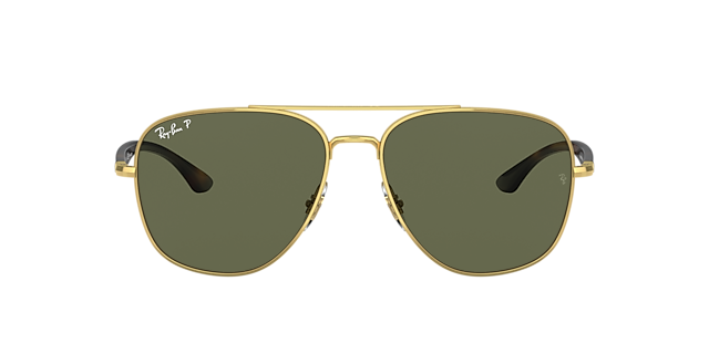 Ray-Ban RB3683 56 Green & Hut Sunglasses USA Black Sunglass | Polarized