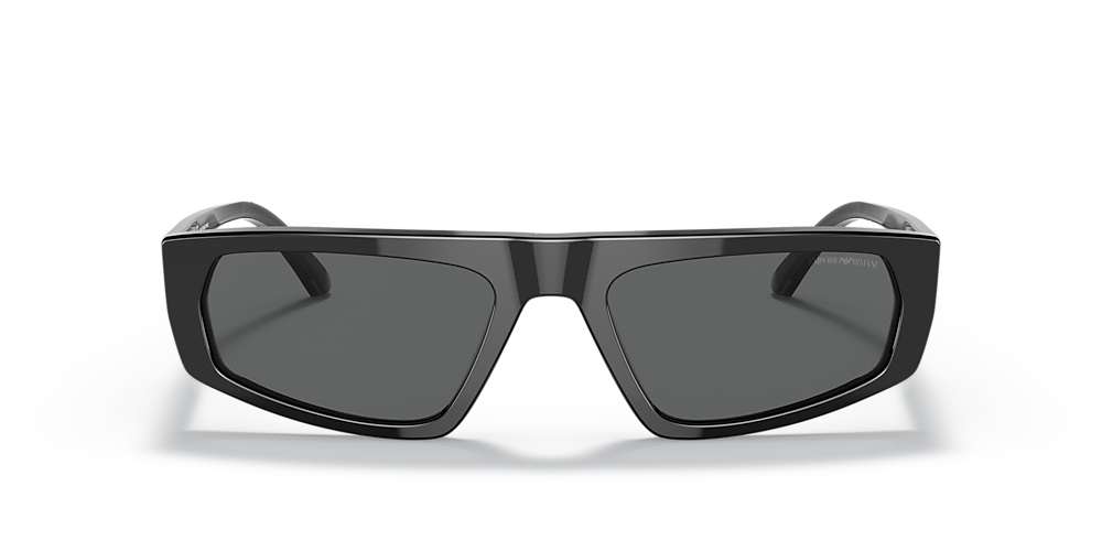 Emporio Armani EA4168 56 Dark Grey & Black Sunglasses | Sunglass 