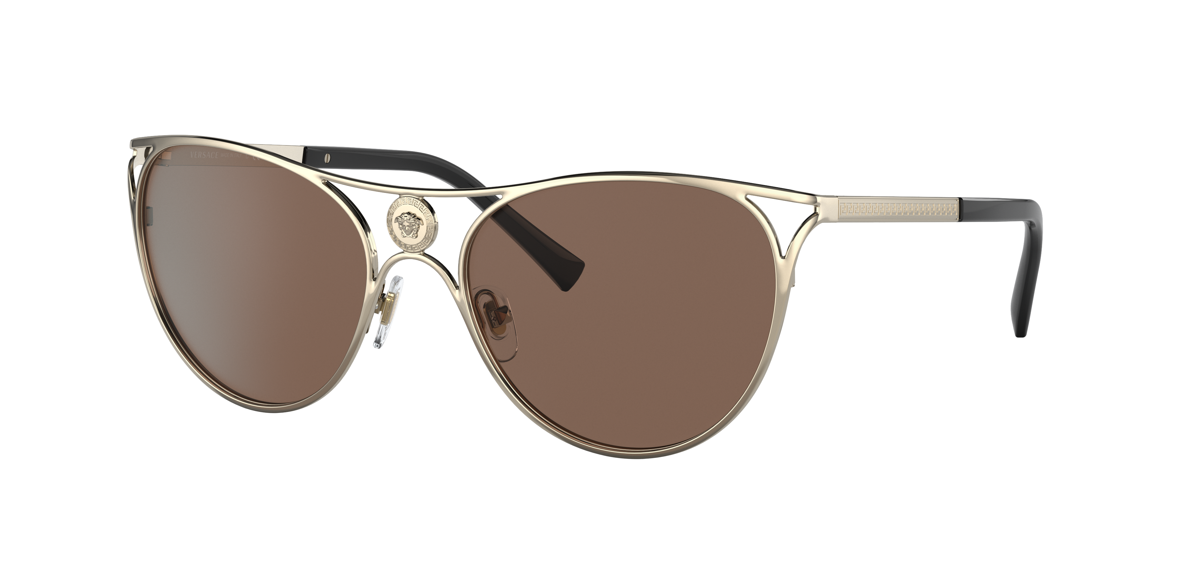 Versace VE2237 57 Dark Grey  Gold Sunglasses Sunglass Hut USA