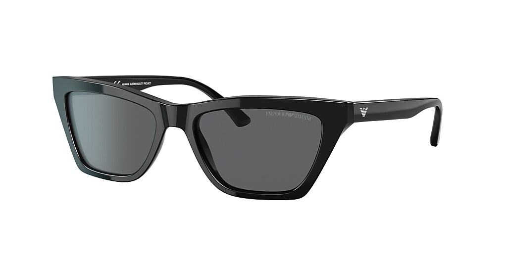 Emporio Armani EA4169 54 Dark Grey & Black Sunglasses | Sunglass Hut USA