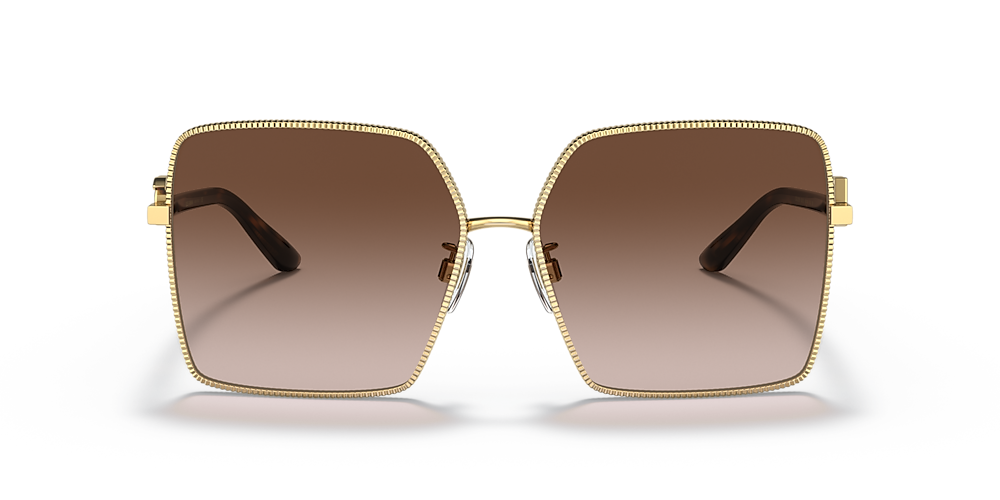 Dolce&Gabbana DG2279 60 Gradient Brown & Gold Sunglasses