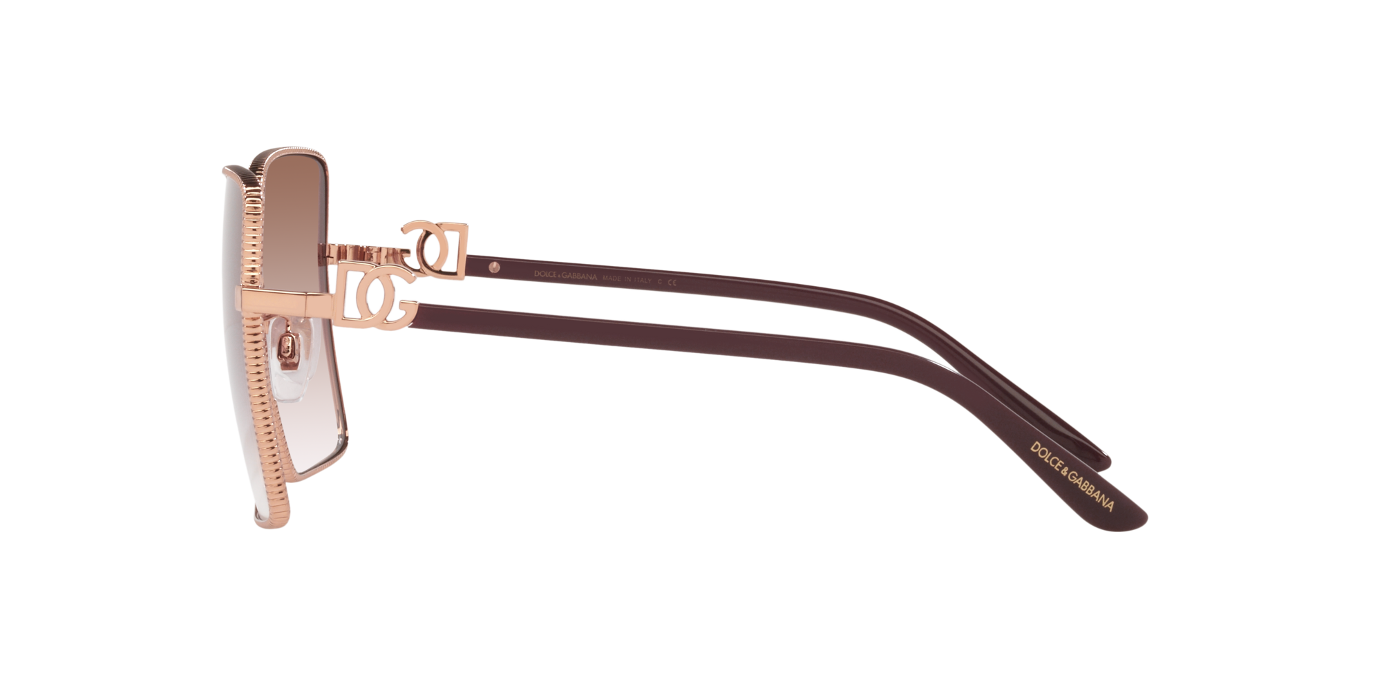 de soleil femme Dolce & Gabbana dg2279 02 13 carré or 60 mm