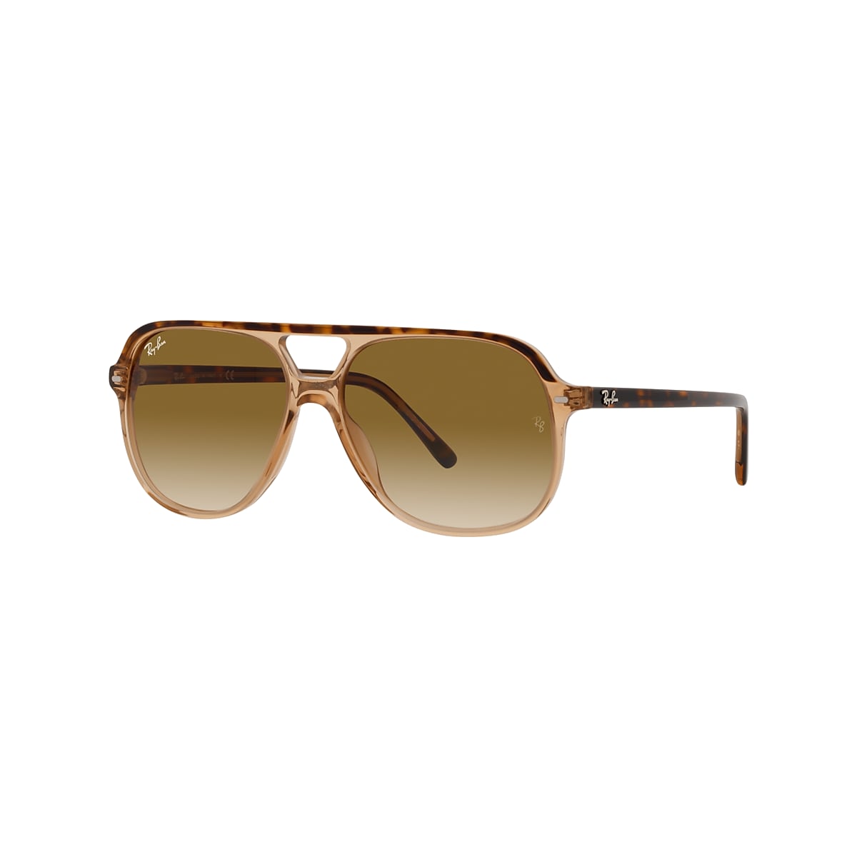 Ray-Ban RB2198 Bill 60 Light Brown Gradient & Havana On Transparent Brown  Sunglasses | Sunglass Hut USA