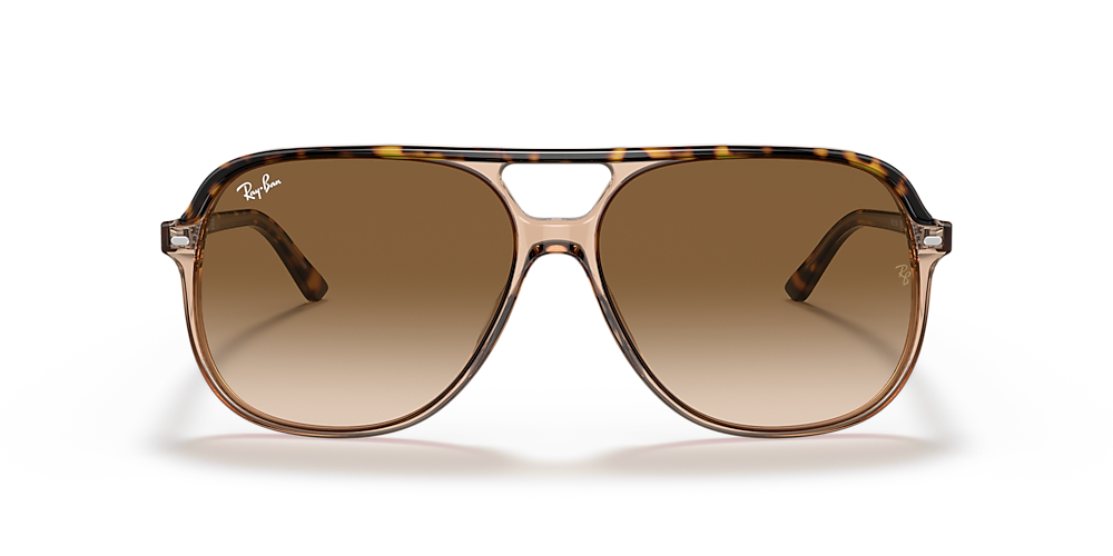 Ray-Ban RB2198 Bill 56 Light Brown Gradient & Havana On Transparent Brown  Sunglasses | Sunglass Hut USA
