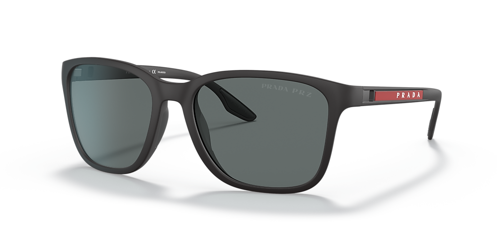 Prada Linea Rossa PS 02WS 57 Polar Dark Grey & Black Rubber Polarized  Sunglasses | Sunglass Hut USA
