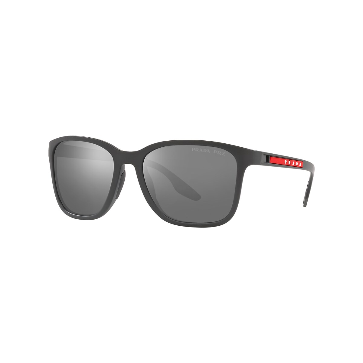 Prada Linea Rossa PS 02WS Men's Pillow Polarised Sunglasses, Grey