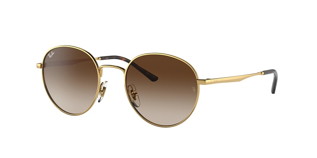 Ray-Ban RB3681 50 Gradient Brown & Gold Sunglasses | Sunglass Hut Australia
