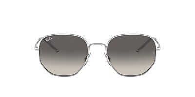Ray-Ban RB3682 51 Grey Gradient & Silver Sunglasses | Sunglass Hut USA