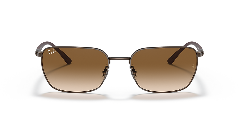 Ray-Ban RB3684 58 Light Brown Gradient & Brown Sunglasses | Sunglass Hut USA