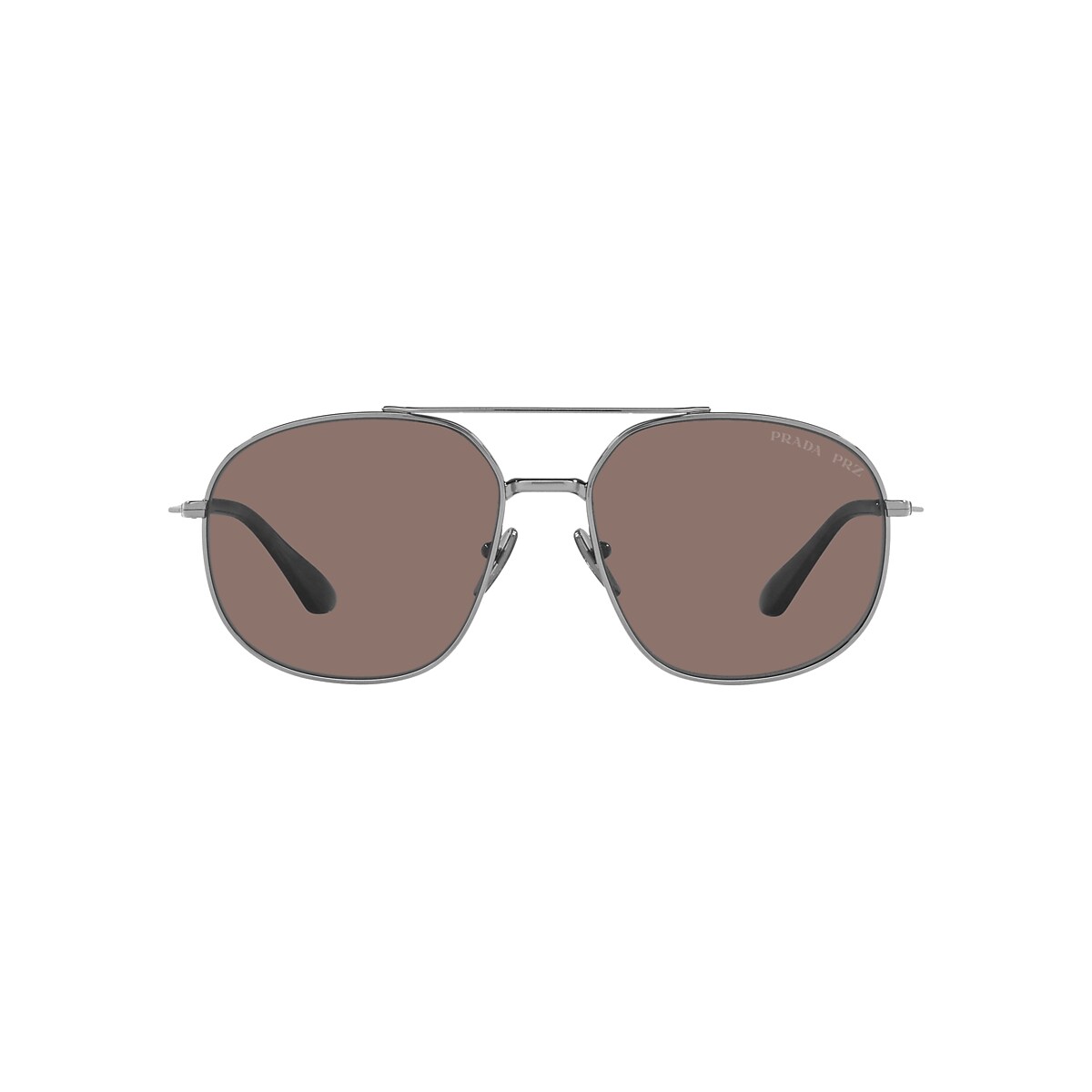 Prada PR 51YS 58 Polar Brown & Gunmetal Polarized Sunglasses