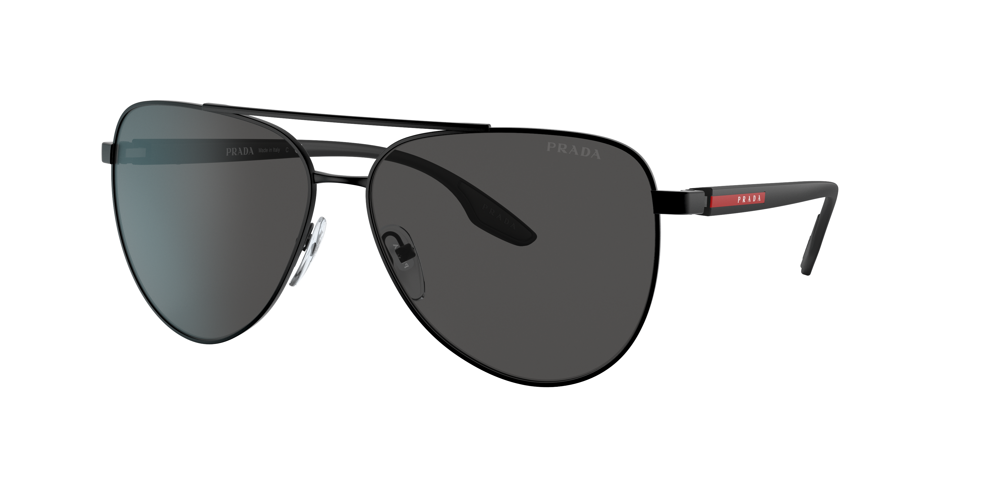 Prada Linea Rossa PS 52WS 61 Dark Grey Matte Black Sunglasses