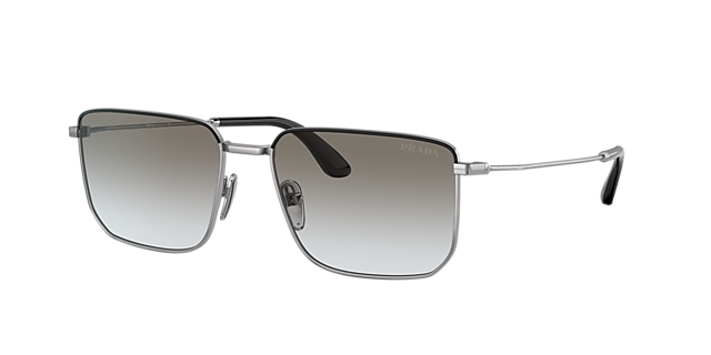 Prada PR 52YS 56 Grey Gradient & Black/Gunmetal Sunglasses