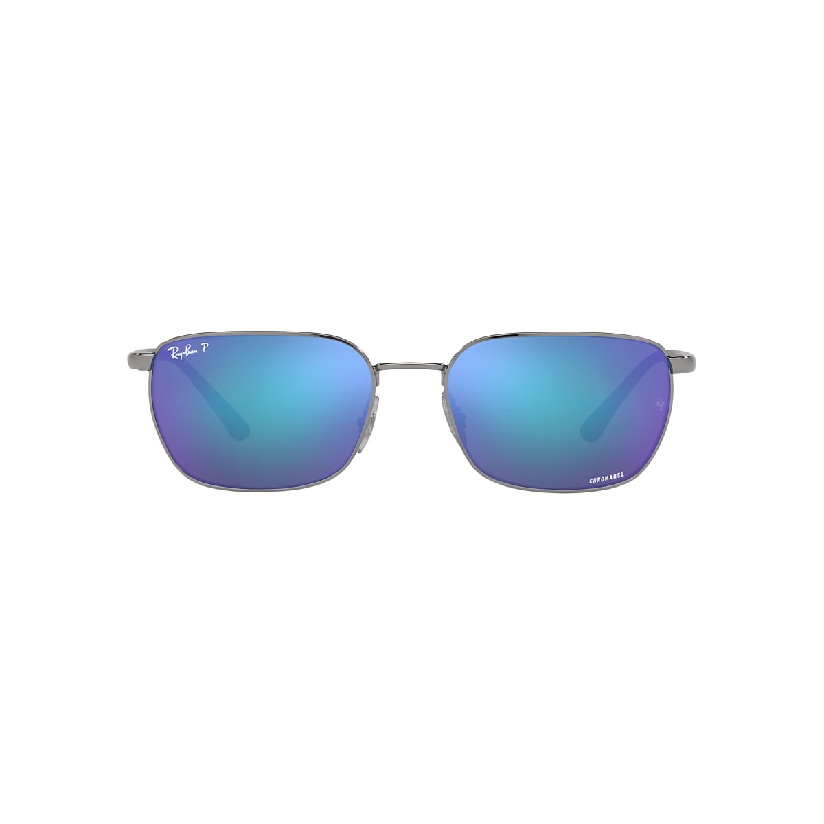 Ray-Ban RB3684CH Chromance 58 Grey/Blue & Gunmetal