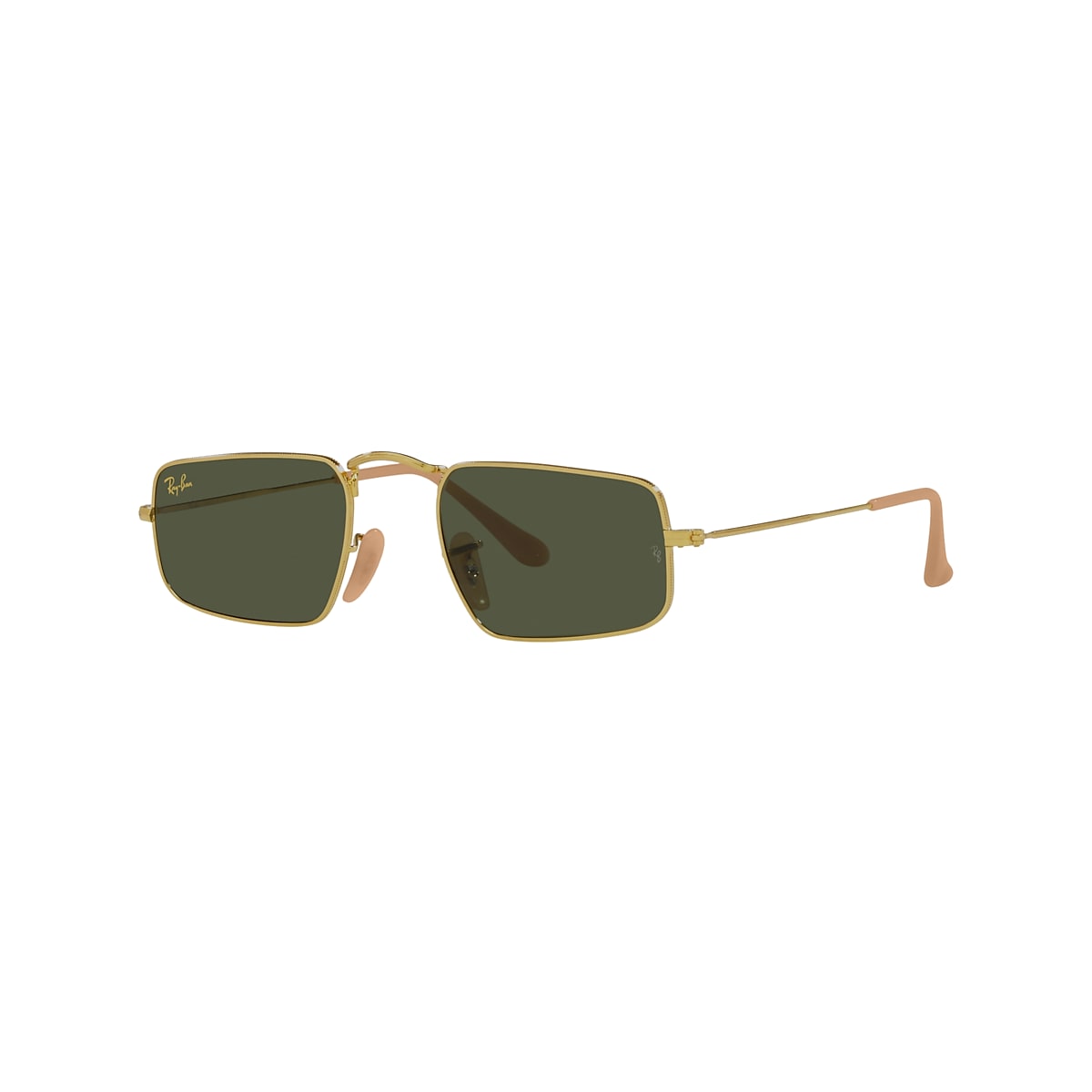 RAY-BAN RB3957 Gold - Unisex Sunglasses, Green Lens