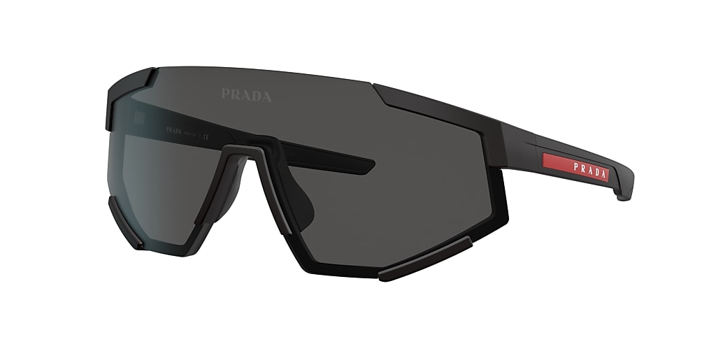 Prada Linea Rossa PS 04WS 01 Dark Grey & Black Rubber Sunglasses ...