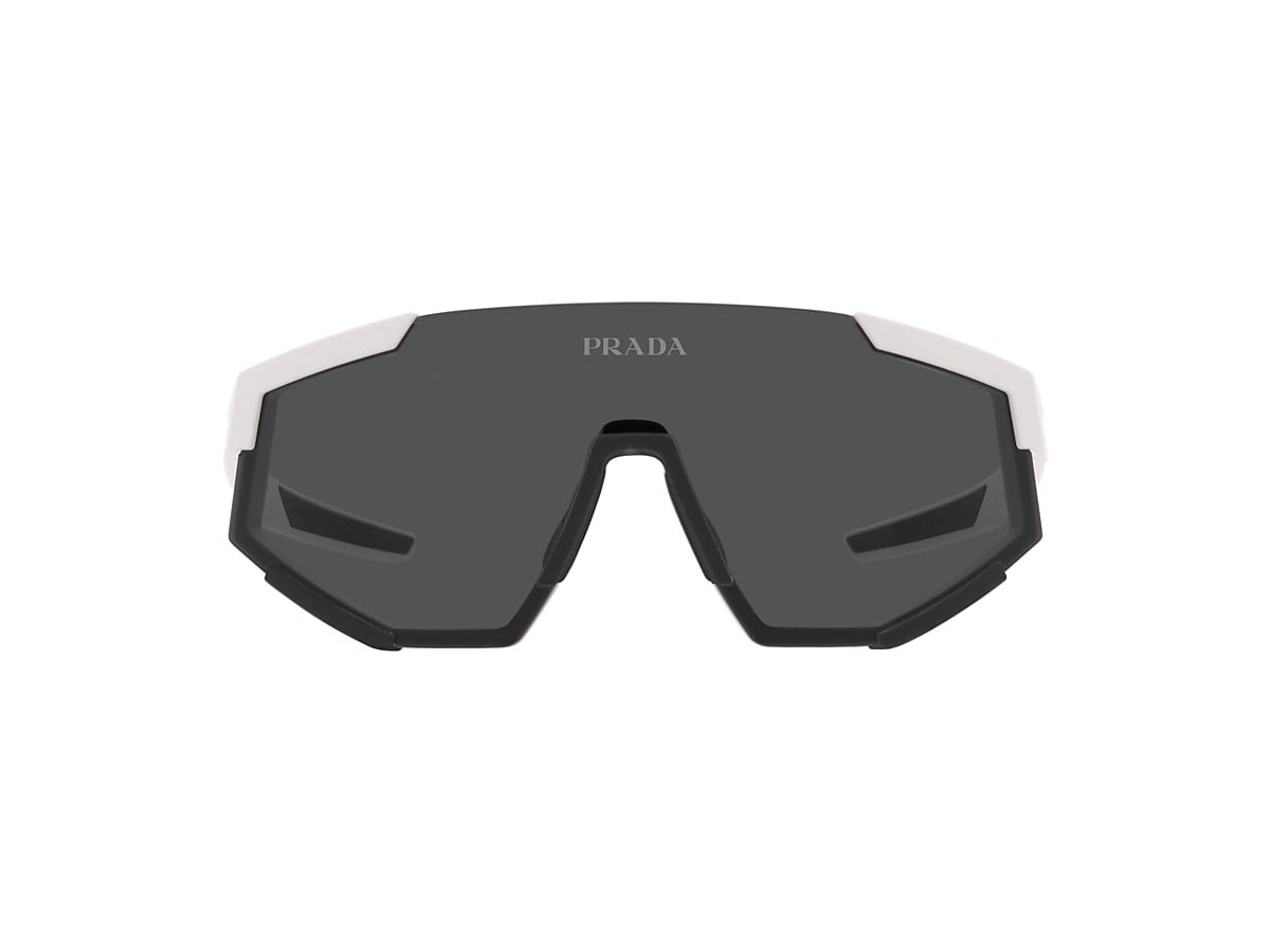 Prada Linea Rossa PS 04WS 01 Dark Grey White Rubber Sunglasses