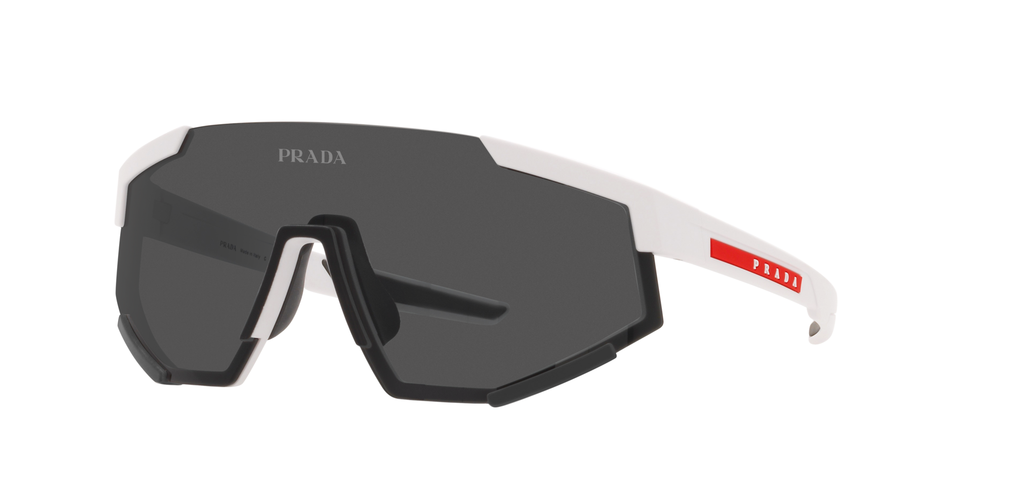 prada linea rossa sunglasses white