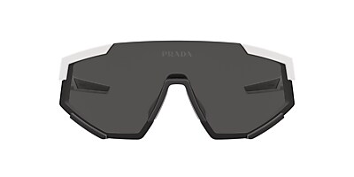 Prada Linea Rossa PS 04WS 01 Dark Grey White Rubber Sunglasses