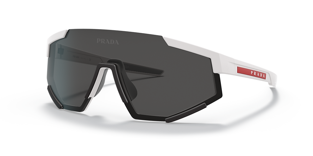 Prada Linea Rossa PS 04WS 01 Dark Grey & White Rubber Sunglasses | Sunglass  Hut USA