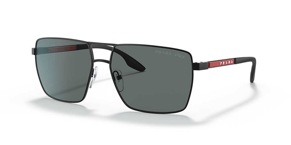 Prada Linea Rossa PS 50WS 59 Polar Dark Grey Black Rubber