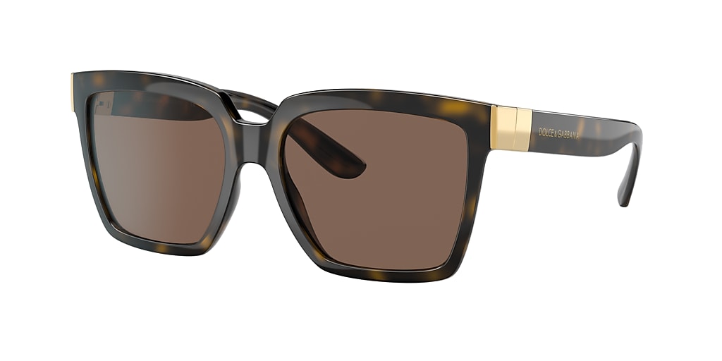 Dolce&Gabbana DG6165 56 Dark Brown & Havana Sunglasses | Sunglass Hut USA