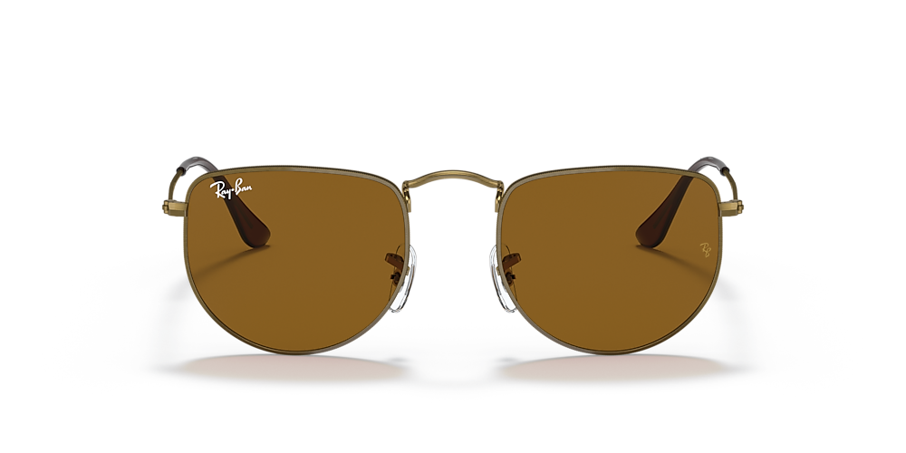 Ray-Ban RB3958 Elon 47 Brown & Antique Gold Sunglasses | Sunglass