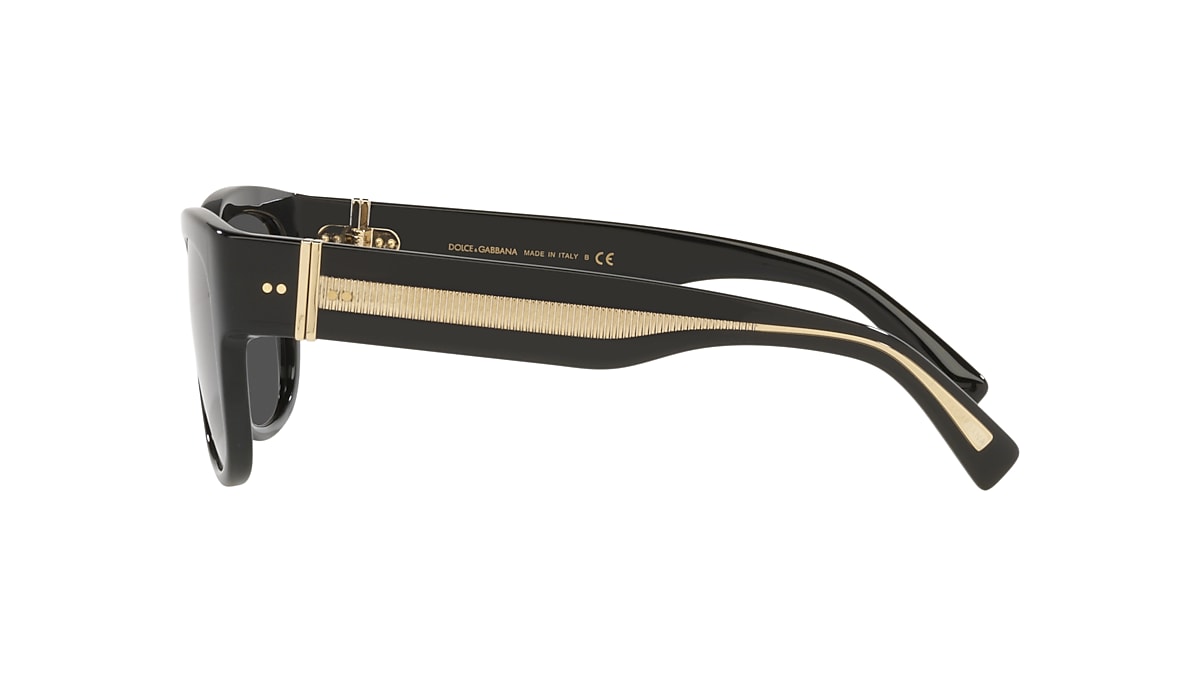 Dolce&Gabbana DG4390 54 Dark Grey & Black Sunglasses | Sunglass 
