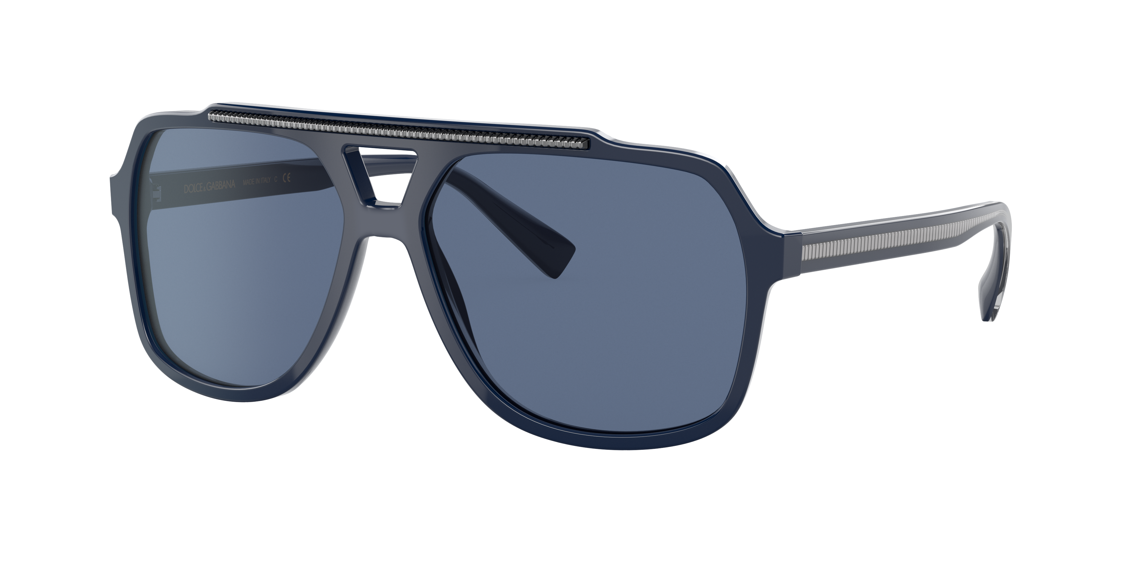 Dolce&Gabbana Mann DG4388 - Frame color: Blau, Lens color: Dunkelblau, Size 6015- male Azetat