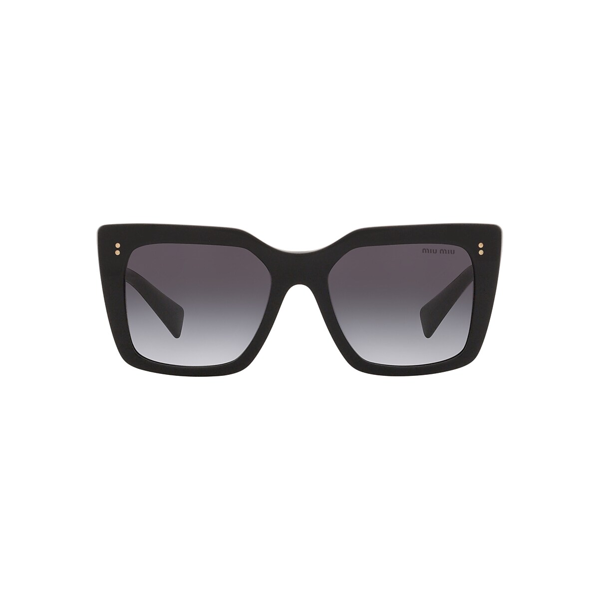 Miu Miu MU 02WS 53 Grau Verlaufstönung & Schwarz Sunglasses 